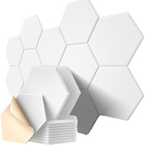 Cross-border supply of hexagonal square special-shaped sound insulation board wall stickers sound-absorbing and noise-reducing wall decoration polyester fiber sound-absorbing