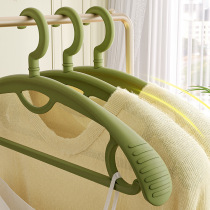 Household wide-shoulder clothes drying rack retro non-slip traceless thickened clothes drying rack dry and wet dual-use clothes hanging support