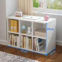 Place a small cabinet on the bay window. Use the bay window sill storage rack and bookshelf space to store the space in the window sill locker.