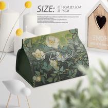 麻布棉艺纸巾袋新中式纸巾套古画纸巾包茶道抽纸袋复古国风纸巾盒