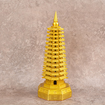 Hongda Quanqiankun Wenchang Tower 13th Floor Tower Office Entrance Copper Tower Ornaments