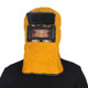 Cowhide Holster Head Welding Mask Argon 아크 용접 헤드 장착 된 2 기상 Flip-Type 경고 방지 얼굴 안구 반점 용접 보호