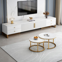 Yijiada TV cabinet modern simple coffee table combination light luxury storage floor cabinet hall furniture narrow combination wall cabinet