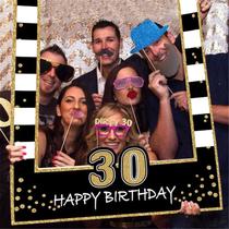 1 16 18 21 30 35 40 50 60 Birthday Photo Booth Frame Kids Cross