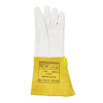 Manufacturer 10-1009 Welding gloves heat-insulating flame-retardant anti-scalding comfortable long-sleeved sheepskin