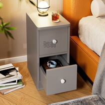 Yr small bedside table simple modern bedroom ultra-narrow bedside table rental room small cabinet simple bedside storage
