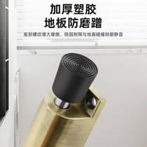 Foot door stopper door safety door stopper windproof floor suction anti-collision door top stainless steel windproof extended version