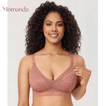 MOMANDA Lace Maternity Nursing Bra Lightly Padded Wireless B