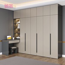1W3 wardrobe home bedroom simple modern desk all-in-one economical and durable large wardrobe package installation
