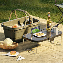 Foldable outdoor portable basket with lid portable folding spring outing storage basket sundry basket storage basket picnic basket