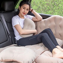 Car inflatable bed car flocking inflatable bed geared mattress head protector corrugated mattress car air bed