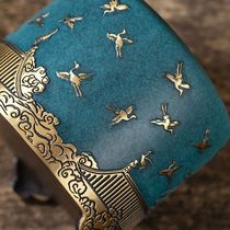 Copper incense stove antique Ruihe aromatherapy stove creative home copper ornaments sandalwood stove incense seal stove thread incense plate incense yellow