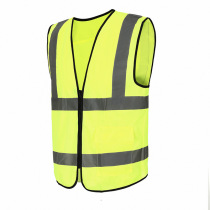Consignment warp knitted reflective vest construction sanitation reflective vest takeaway express worker reflective vest