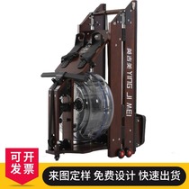 Yingjimei folding water resistance rowing machine oak ash smart rowing machine aerobic silent sports fitness home