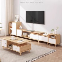 TV cabinet simple modern small apartment living room home TV cabinet Nordic floor cabinet coffee table TV cabinet combination