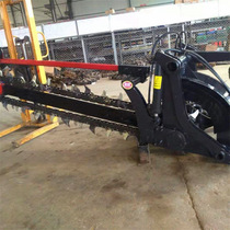 Chengde farmland drainage trenching machine 10 cm wide chain trenching machine engineering buried pipeline trenching machine