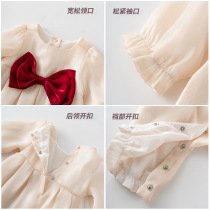 Chenwo childrens clothing baby jumpsuit autumn style baby girl clothes newborn muyun gauze long-sleeved harem clothes for outings