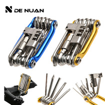 11-in-1 multifunctional bicycle repair tool repair combination set T25 with chain cutter cycling equipment