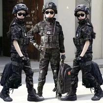 Childrens camouflage suit spring and autumn boys and girls Black Hawk summer camp outdoor special forces equipment military training uniform students
