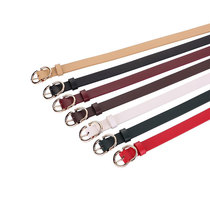 Japan FCs new first-layer cowhide belt for women genuine leather knotted belt for women matching dress decorative slim waist