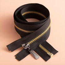 No. 5 metal copper zipper jacket clothes down jacket long open tail black zipper strip bag zipper head accessories