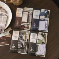 Ketchup girl material pack coffee moment series magazine style handbag collage material 48 pieces included 4 options