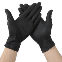 Latex Gloves Disposable Black Nitrile Glove Safety Tools For