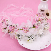 Korean Flower Fairy Tiara Wedding Tiara Hot-Selling Corolla Tiara Wedding Bridal Tiara Yiwu Direct Sales