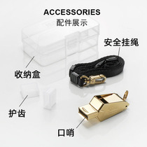 hutou tiger head new football whistle with engraved dolphin sound metal nuclear-free basketball referee whistle