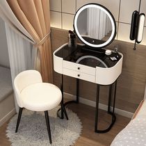 Nordic light luxury Internet celebrity high-end dressing table bedroom modern simple small apartment desk makeup table makeup mirror integrated