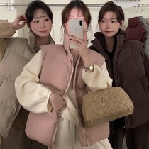 清仓不退换秋冬新款立领保暖百搭休闲宽松洋气时髦外搭叠穿棉马甲