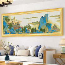 Famous painting Lingyan Qige cross stitch 2022 new line embroidery living room famous painting scenery high-end atmospheric hand embroidery