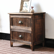 Installation-free bedside table small ins style simple bedroom solid wood cabinet storage cabinet small multi-functional storage