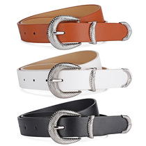 Autumn and winter trendy threaded buckle three-piece set for women fashionable and versatile windbreaker down jacket belt for women