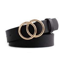 New fashionable alloy snap belt for women simple bare body with dress decorative belt for women trendy