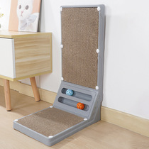 L-shaped vertical cat scratching board corner cat toy large claw grinder removable corrugated paper cat scratching board