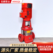 Gold medal spot supply booster voltage stabilizing equipment fire hydrant spray pump XBD vertical multi-stage fire voltage stabilizing pump