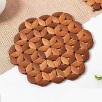 Kitchen hot pad pot pad anti-scalding table pad high temperature resistant casserole pad household kitchen bamboo pad pot chassis bamboo pad