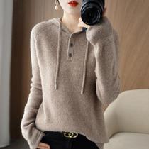 Hooded pullover sweater for women 2022 autumn and winter new Japanese style lazy style loose casual sweatshirt sweater for women