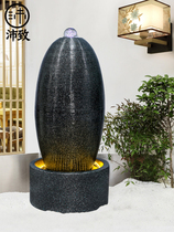 High-end lucky egg flowing water floor-standing fountain opening decoration European-style living room entrance office feng shui wheel indoor