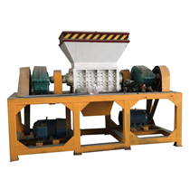 Abandoned greenhouse plastic film shredder canvas woven bag shredder old plastic pipe shredder