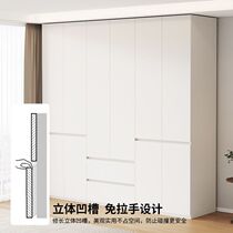 Solid wood European pine board wardrobe home bedroom modern simple master bedroom