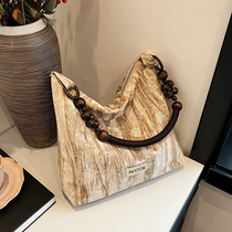 New Chinese-style national style large-capacity bag for women 2024 new style trendy and versatile one-shoulder armpit bag ancient style Hanfu bag