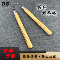 Non-standard bearings anti-slip wire green gangwood nunchucks log nunchakus martial arts special sticks supplied by manufacturers