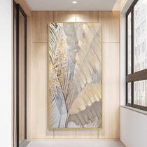 White porridge shop: Porch hanging painter Daye large texture light luxury living room background wall decoration painting entrance