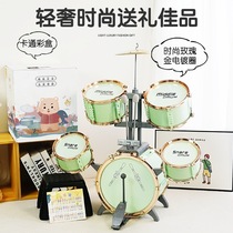 Oversized childrens drum kit for beginners jazz drums percussion instruments music toys for boys gifts for 3 to 6 years old