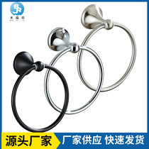 Cross-border stainless steel towel ring bathroom toilet bathroom hardware pendant towel ring rack