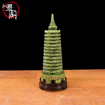 Wenchang Tower Ornaments Sapphire 9th Floor 13th Floor Office Home Living Room Study Desk Jade