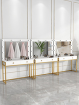 #Internet celebrity photo studio dressing table with light wedding dress shop dressing table professional makeup artist beauty salon makeup