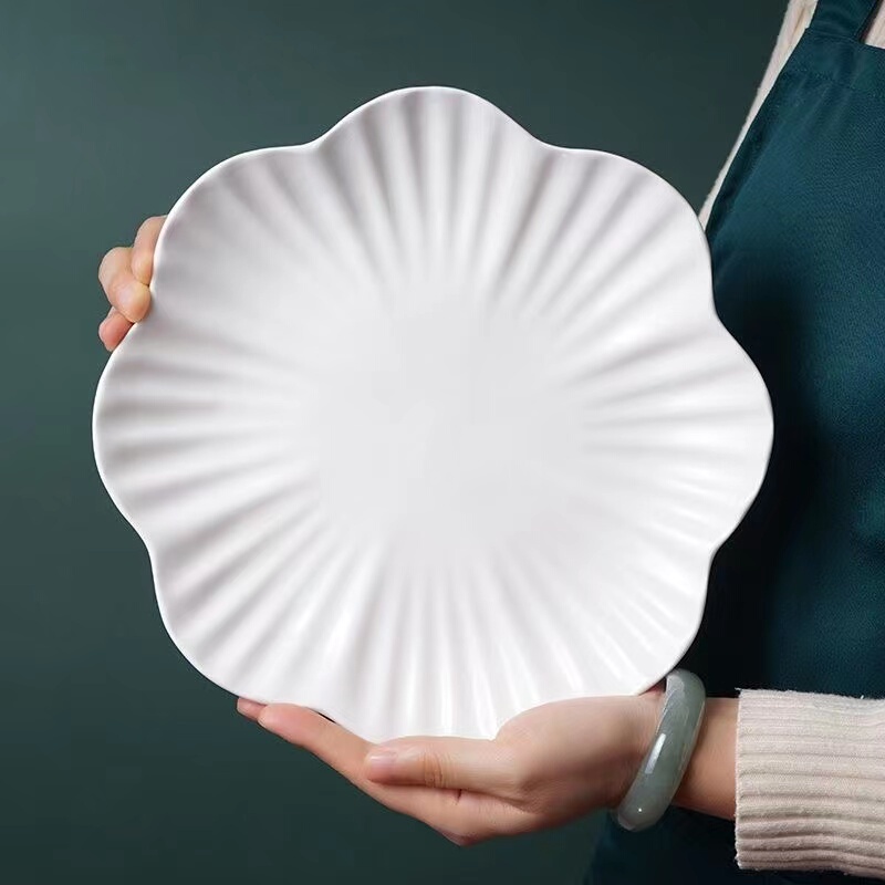 Plate ins High-Quality Ceramic Hotel and Home Use Pasta Plate, Hot and Cold Dish Plate, Steak Western Food Plate, Flower Plate Plate ins High-Quality Ceramic Hotel and Home Use Pasta Plate, Hot and Cold Dish Plate, Steak Western Food Plate, Flower Plate
